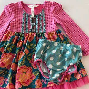 Matilda Jane dress set in Size 6–12 months, in Good pre‑owned condition.